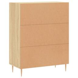 Berkfield Home Sideboard Sonoma Oak 69.5x34x90 cm Engineered Wood in Light Tan - thumbnail 8