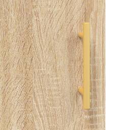 Berkfield Home Sideboard Sonoma Oak 69.5x34x90 cm Engineered Wood in Light Tan - thumbnail 9