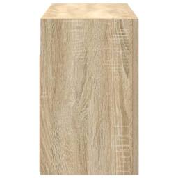 Berkfield Home Decorative Bathroom Wall Cabinet Sonoma Oak 60x25x40 cm Engineere in Light Tan - Size: 60 x 25 x 40 cm - thumbnail 7