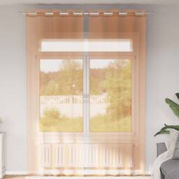 Berkfield Home Voile Curtains with Grommets 2 pcs Terracotta