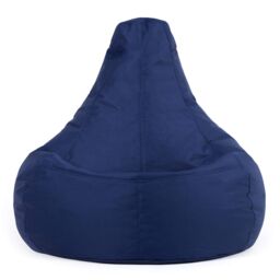 icon Recliner Indoor Outdoor Bean Bag Khaki Bean Bag Chair in Navy - thumbnail 4