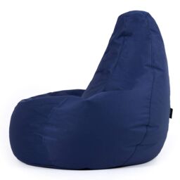 icon Recliner Indoor Outdoor Bean Bag Khaki Bean Bag Chair in Navy - thumbnail 5