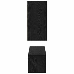 Berkfield Home TV Cabinet with Shelf Wall-mounted Other with Storage with Door 4 pcs Black oak Medium 60 x 30 x 30 cm - thumbnail 8