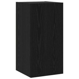 Berkfield Home TV Cabinet with Shelf Wall-mounted Other with Storage with Door 4 pcs Black oak Medium 60 x 30 x 30 cm - thumbnail 5