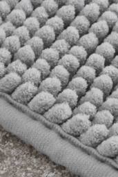 Catherine Lansfield 'Bobble' Bath Runner in Silver - thumbnail 2