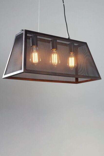 BHS Lighting Mesh Pendant Ceiling Light in Bronze - image 1