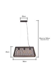 BHS Lighting Mesh Pendant Ceiling Light in Bronze - thumbnail 5