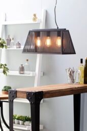 BHS Lighting Mesh Pendant Ceiling Light in Bronze - thumbnail 4