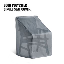 VonHaus Grey Premium Heavy Duty Waterproof Garden Chair Cover - thumbnail 5