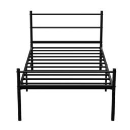 House of Home Single Metal Bed Frame Extra Strong Stylish Modern Bedroom Storage Sturdy Design in Black - thumbnail 4