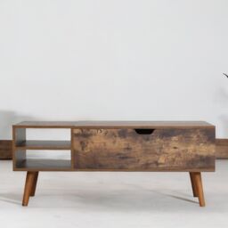 Rafaelo Mobilia Wooden Lift Top Coffee Table With Hidden Storage in Brown - thumbnail 4