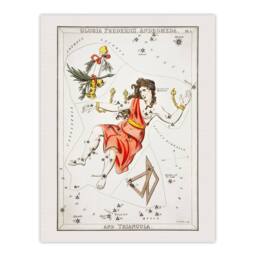 Artery8 Sidney Hall Vintage Andromeda Constellation Illustration Framed Art in White - Size: A3 - thumbnail 3