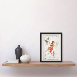 Artery8 Sidney Hall Vintage Andromeda Constellation Illustration Framed Art in White - Size: A3 - thumbnail 2