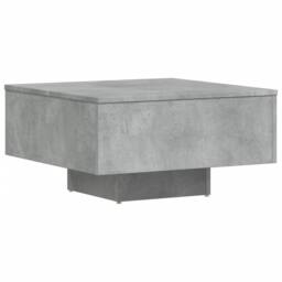 Berkfield Home Durable Coffee Table Concrete Grey 60x60x31.5 cm Engineered Wood - thumbnail 3