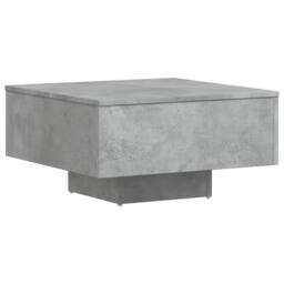 Berkfield Home Durable Coffee Table Concrete Grey 60x60x31.5 cm Engineered Wood - thumbnail 7