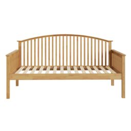 GFW Madrid Wooden Day Bed in Light Oak - Size: Single - thumbnail 2