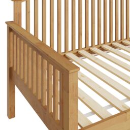 GFW Madrid Wooden Day Bed in Light Oak - Size: Single - thumbnail 5