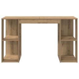 Berkfield Home Stunning Artisan Oak Writing Desk Artisan oak Engineered wood Standard in Brown - thumbnail 5