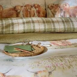 Voyage Maison Highland Cattle 100% Cotton Reversible Duvet Cover Set - Size: Double - thumbnail 2