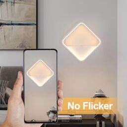 COMELY Indoor Wall Lights, 20W Modern Acrylic Square Wall Lights, 3000K, White - thumbnail 8