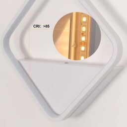 COMELY Indoor Wall Lights, 20W Modern Acrylic Square Wall Lights, 3000K, White - thumbnail 7