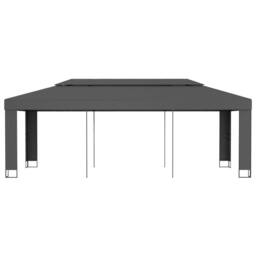 Berkfield Home Gazebo with Double Roof 3x6 m Anthracite in Dark Grey - thumbnail 1