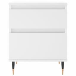 Berkfield Home Bedside Cabinet White 40x35x50 cm Engineered Wood - Size: 40 x 35 x 50 cm - thumbnail 5