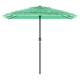 Berkfield Home Garden Parasol with Steel Pole Green 248x248x248 cm - Size: 248 x 248 x 248 cm - thumbnail 4