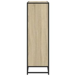 Berkfield Home Bookcase Sonoma Oak 97.5x33x107.5 cm Engineered Wood & Metal in Brown - thumbnail 5