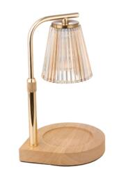 H&O Direct Height Adjustable Dimming Candle Warmer Lamp in Gold - thumbnail 1