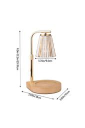 H&O Direct Height Adjustable Dimming Candle Warmer Lamp in Gold - thumbnail 2