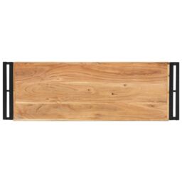 Berkfield Home Console Table 90x30x75 cm Solid Acacia Wood in Brown - Size: 90 x 30 x 75 cm - thumbnail 3