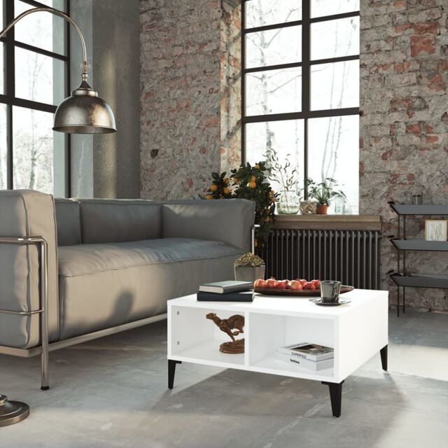 Berkfield Home Coffee Table White 60x60x30 cm Engineered Wood - Size: 60 x 60 x 30 cm - image 1