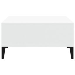 Berkfield Home Coffee Table White 60x60x30 cm Engineered Wood - Size: 60 x 60 x 30 cm - thumbnail 4