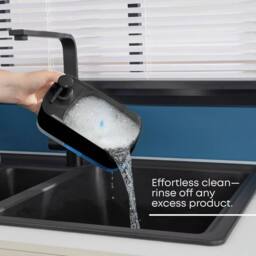 EONLION 2 in 1 Soap Dispenser with Sponge Holder in Black - thumbnail 3