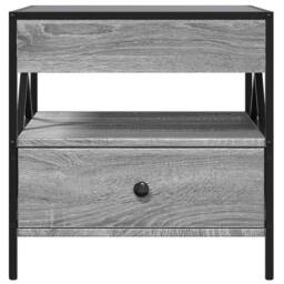 Berkfield Home Decorative Coffee Table with Infinity LED Grey Sonoma 50x50x51 cm - Size: 50 x 50 x 51 cm - thumbnail 6
