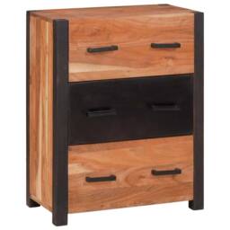 Berkfield Home Buffets & Sideboards Brown 55 x 30 x 75 cm Solid acacia wood - thumbnail 1
