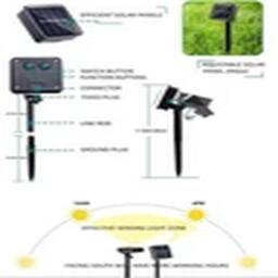 Havendro 6Pcs Multi Solar Mushroom Fairy String Lights LED Garden Ornament - thumbnail 3