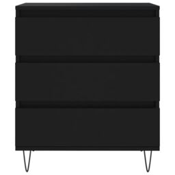 Berkfield Home Sideboard Black 60x35x70 cm Engineered Wood - Size: 60 x 35 x 70 cm - thumbnail 5