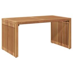 Berkfield Home Garden Side Table 70x37.5x35.5 cm Solid Wood Teak in Brown - thumbnail 2