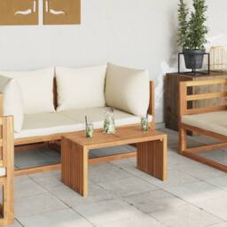 Berkfield Home Garden Side Table 70x37.5x35.5 cm Solid Wood Teak in Brown - thumbnail 4