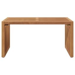 Berkfield Home Garden Side Table 70x37.5x35.5 cm Solid Wood Teak in Brown - thumbnail 5