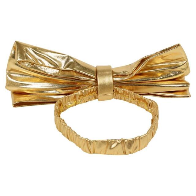 EONLION 4X Gold 50cm Large Metallic Chair Bows Sashes Party Decor - image 1