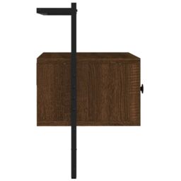 Berkfield Home TV Cabinet Wall-mounted Brown Oak 60.5x30x51 cm Engineered Wood - thumbnail 4