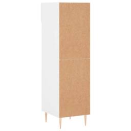 Berkfield Home Shoe Cabinet High Gloss White 30x35x105 cm Engineered Wood - Size: 30 x 35 x 105 cm - thumbnail 8