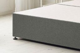 Somnior Premier Divan Bed Base With 4 Drawers & Headboard Linen in Dark Grey - Size: Small Double - thumbnail 2