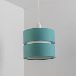 CGC Lighting 'Gayle' Teal Two Tier Ceiling Shade - thumbnail 3
