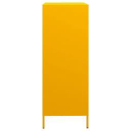 Berkfield Home Highboard Mustard Yellow 68x39x103.5 cm Steel - thumbnail 6