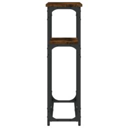Berkfield Home Console Table Smoked Oak 90x22.5x75 cm Engineered Wood in Brown - thumbnail 5