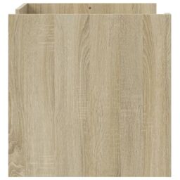 Berkfield Home Coffee Table Sonoma Oak 80x50x50 cm Engineered Wood in Brown - Size: 80 x 50 x 50 cm - thumbnail 5